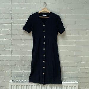 OAK + FORT Midi Button-Up Dress